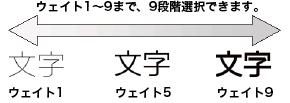 リコー RT Fontウェイト調整